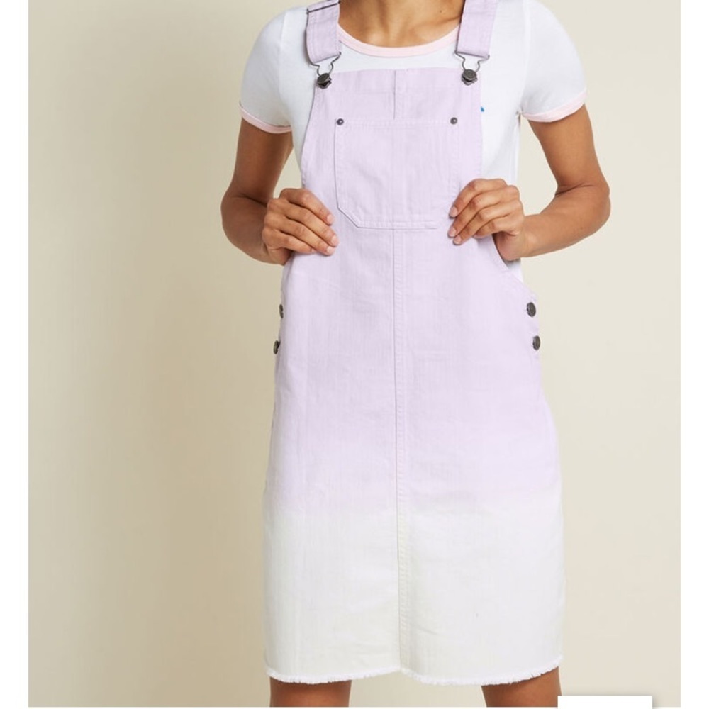 Noisy May lilac-white ombré gradient denim jumper